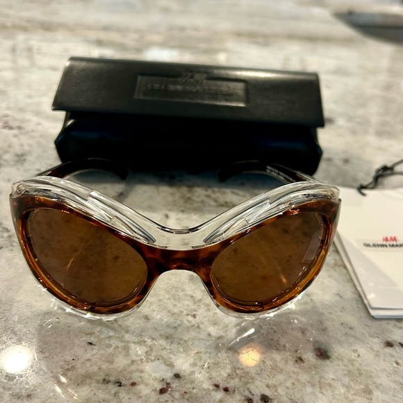 H&M Accessories - H&M x Glenn Martens Women's Polarized Brown Sunglasses